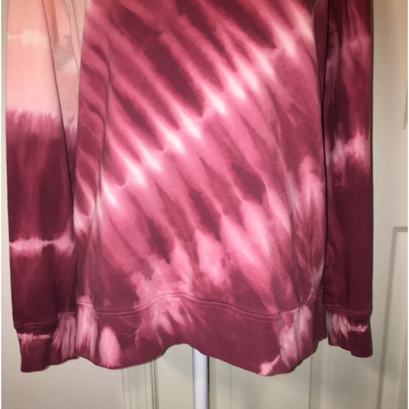 Super Comfy Old Navy Tie Dye Maroon Pink Sweatshirt Straight Fit M - Picture 4 of 7